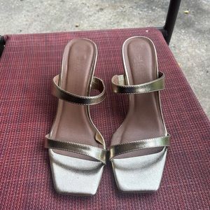 Chinese Laundry Gold Heeled Sandals
